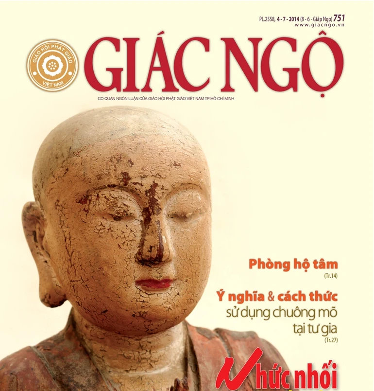 Nội dung tư vấn về cách thức sử dụng chuông mõ lên trang bìa Giác Ngộ số 751